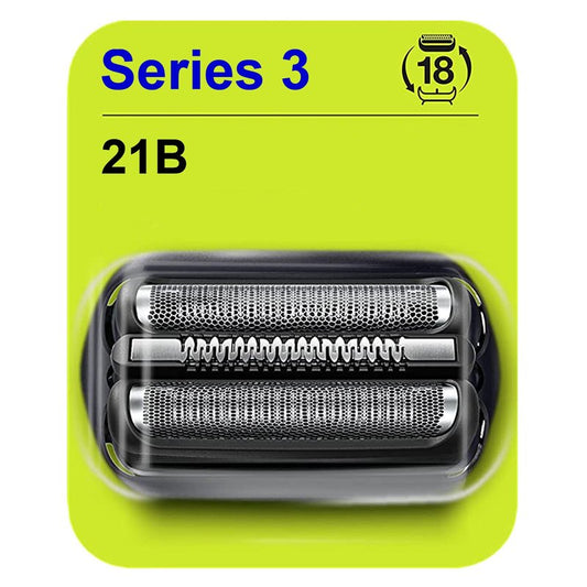 Series 3 Replacement Head for Braun Electric Shaver -21B- Compatible with Braun Electric Razors 300s, 310s, 3010BT (1 Pack)