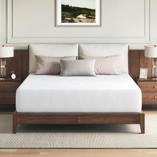 Novilla California King Mattress - 14-Inch Gel Memory Foam for Cooling Comfort | CertiPUR-US Certified, White