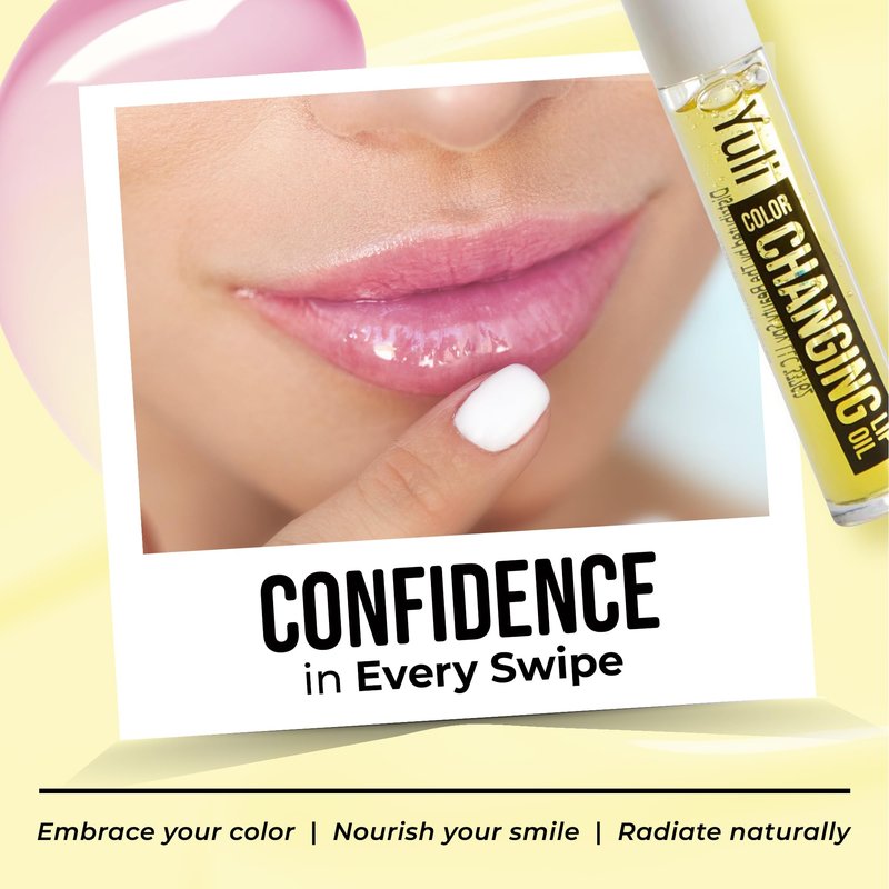 The Beauty Spy Yuli Color Changing Lip Oil | Hydrating Lip Gloss Korean | pH-Reactive Non Sticky Lip Gloss Formula With Argan Oil, Squalane, Shea Butter | Glass Shine Effect (Yuzu)