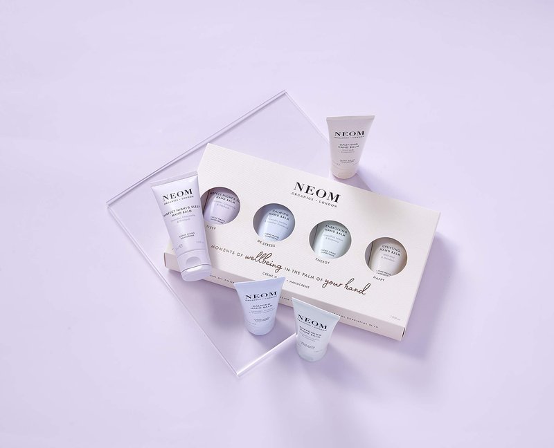 Neom- Moments of Wellbeing in the Palm Of Your Hand Gift Set | 4x30ml Luxury Hand Creams | Mother's Day | Gift | Essential Oil…