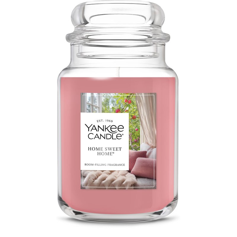 Yankee Candle Home Sweet Home Scented Candle, 22oz Large Jar, Up to 150 Hour Burn Time, Giftable