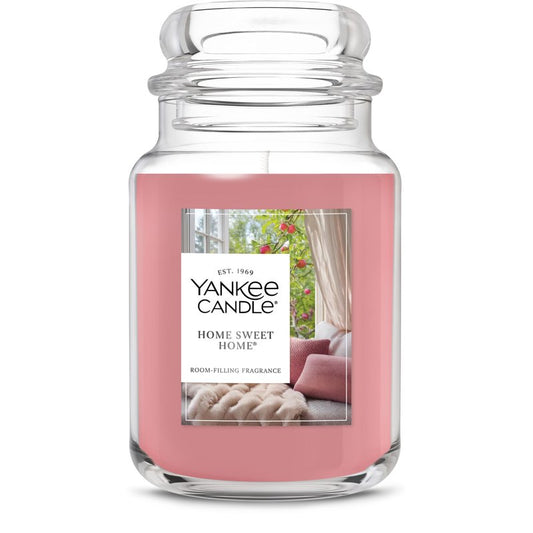 Yankee Candle Home Sweet Home Scented Candle, 22oz Large Jar, Up to 150 Hour Burn Time, Giftable