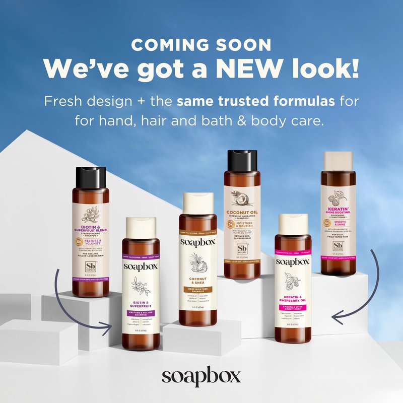 Soapbox Mane Tamer, Leave In Conditioner Spray - Smooth Flyaways & Add Shine - Detangler & Frizz Control Leave In Hair Conditioner - Paraben Free, Silicone Free, Color Safe & Vegan - 8 oz