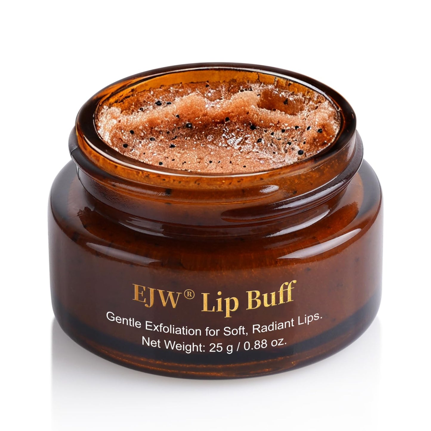 Triple-Action Lip Scrub - Brown Sugar, Coffee & Pearlite Exfoliator - Infused with Coconut & Botanical Oils for Nourishing Care of Dry, Cracked Lips - Vegan, Cruelty-Free
