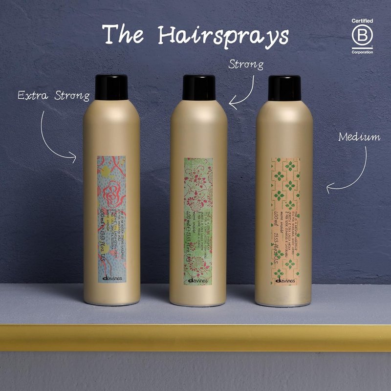 Davines This Is A Strong Hair Spray, Strong Hold Long-Lasting Control - Locks Styles in Place with Natural Shine - Humidity Resistant, 13.53 Fl Oz