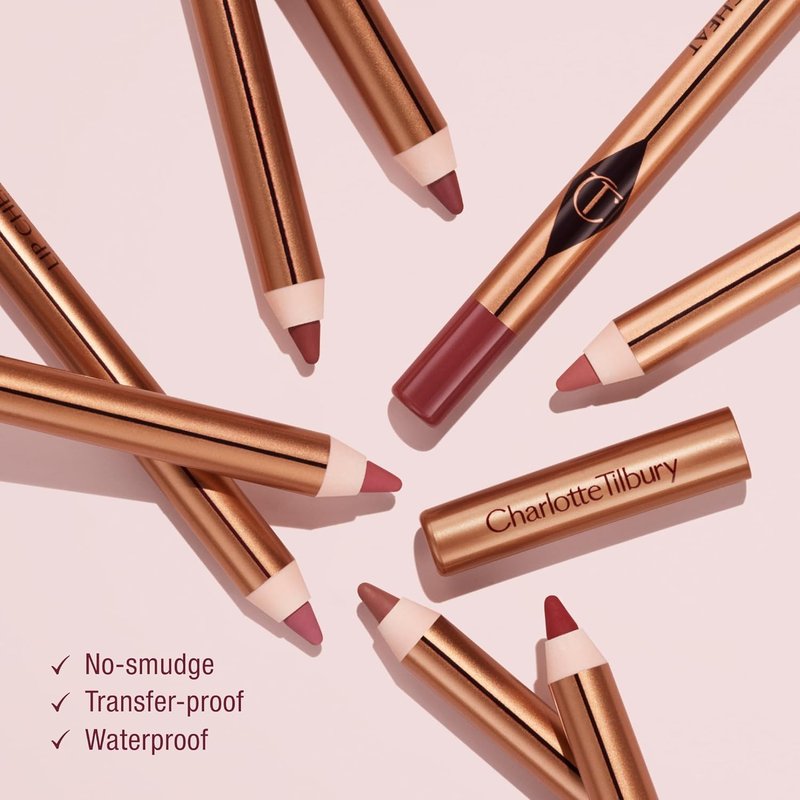 Charlotte Tilbury Lip Cheat Lip Liner Pencil - Define & Enhance Lips with Jojoba Oil | Waterproof & Smudge-Proof