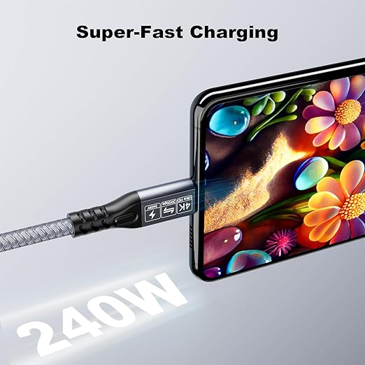 CHENLENIC 20Gbps USB C 3.2 Extension Cable, USBC 3.2 Gen2 Type-c Male to Female Extender Cable Ultra HD 4K@60Hz 240W Charging 20Gbps Data Transfer Compatible with External SSD eGPU