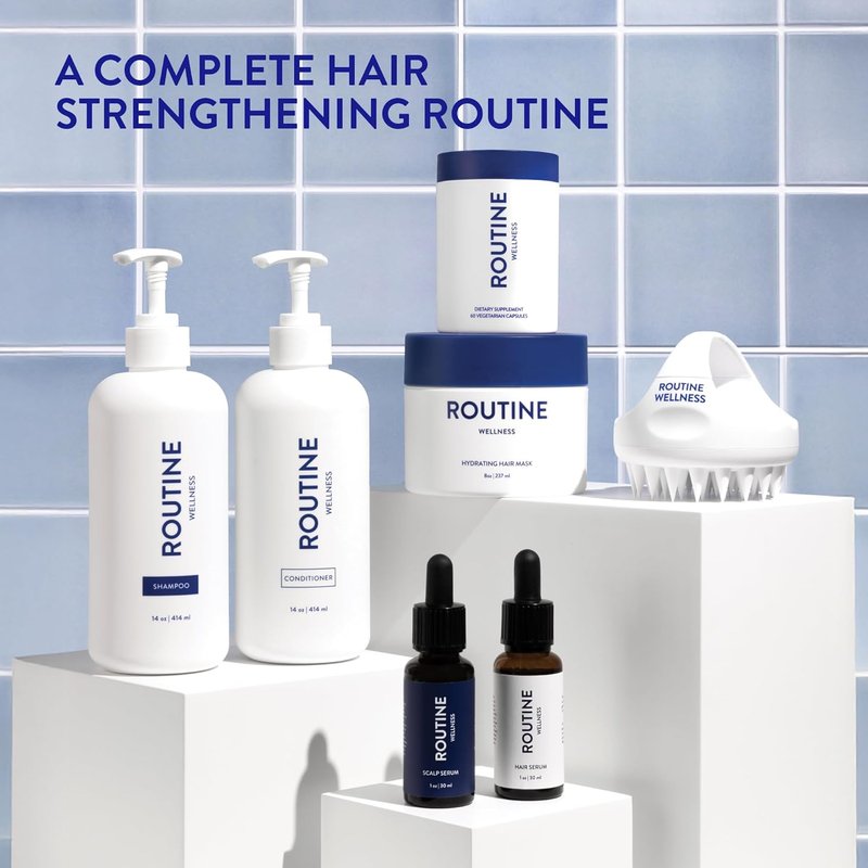 Anti-Thinning Shampoo & Conditioner Set - Biotin DHT Blocker for Thinning Hair | Color Safe, Healthier Hair - Rose Hips