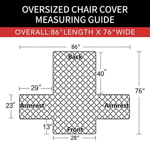 Easy-Going Oversized Chair Sofa Slipcover Reversible Sofa Cover Water Resistant Couch Cover Furniture Protector Cover with Elastic Straps for Pets Dog (Oversized Chair, Navy/Navy)