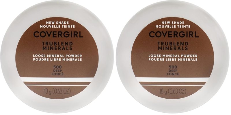 COVERGIRL TruBlend Loose Mineral Powder - Deep Shade | Lightweight, Flawless Finish (Pack of 2)