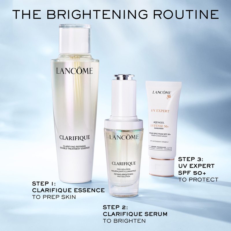 Lancôme Clarifique Double Treatment Essence - Exfoliating, Brightening & Soothing Facial Essence - with Salycilic, Glycolic & Lactic Acids - Improves Skin Radiance, Skin Tone Evenness & Hydration
