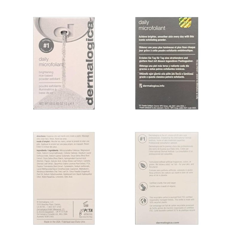 Dermalogica Daily Microfoliant - Face Exfoliator Powder with Salicylic Acid & Papaya Enzyme | Brighter, Smoother Skin