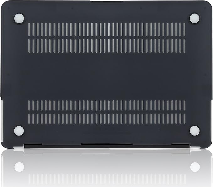 Crystal Black Case for MacBook Pro 13 inch M2 M1 A2338 A2289 A2251 A2159 A1989 A1706 2023-2016 Release with Touch ID, 6 in 1 Plastic Hard Shell&Keyboard Cover&Screen Protector&Webcam Cover