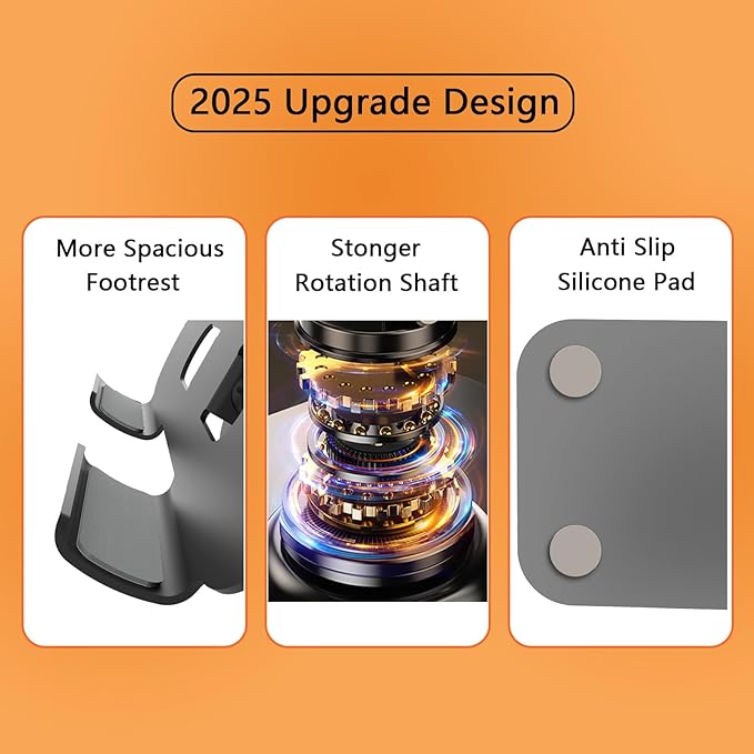 TAPMEI Large Metal Tablet Stand 360° Rotation for 4-16” Tablet, Grey
