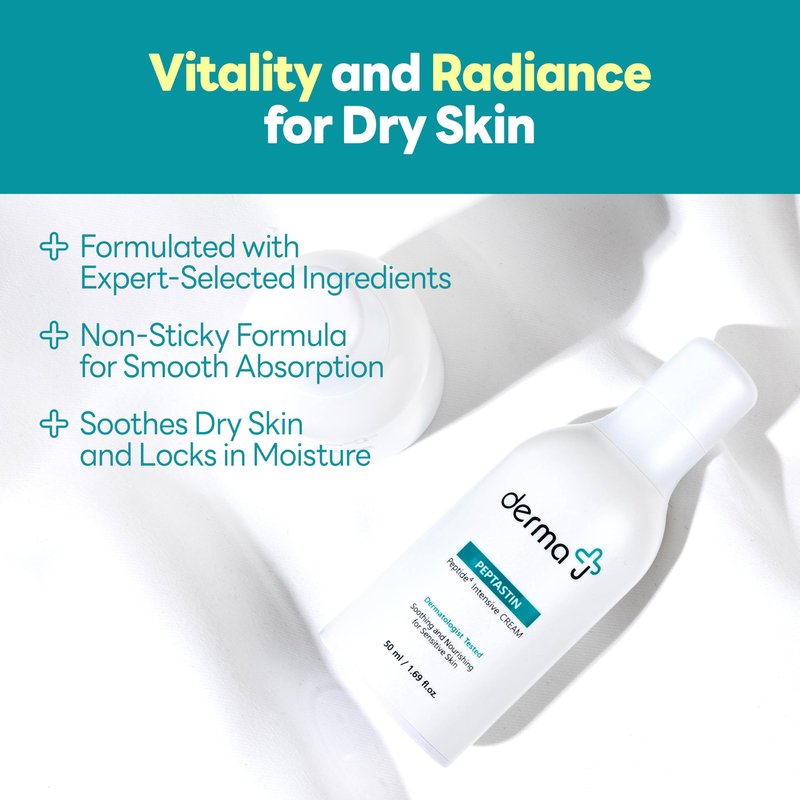 derma J Premium Face Cream: Enriched with Collagen-Boosting Peptides for Advanced Skin Recovery & Brightening Effects - Dermatologist's Choice for Intensive Care (1.69 Oz)