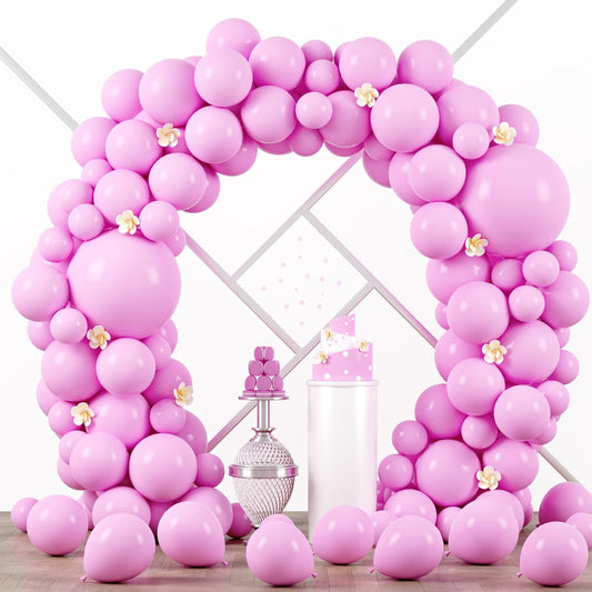 Voircoloria Pink Balloon Garland Kit - 90 Pack in Various Sizes for Graduation, Wedding, Birthday & More