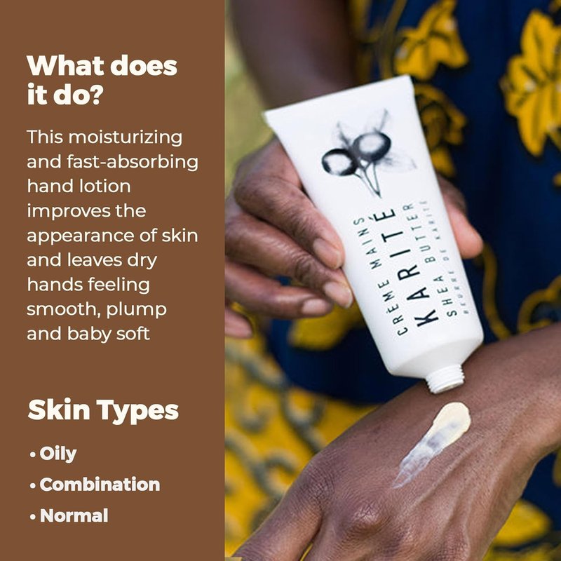 Shea Butter Hand Cream - Intense Moisturizing Lotion with Jojoba & Rosehip Oil | Organic & Hypoallergenic for Dry Hands