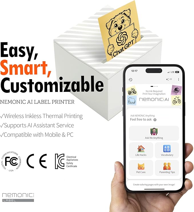 MANGOSLAB Thermal Sticker Printer