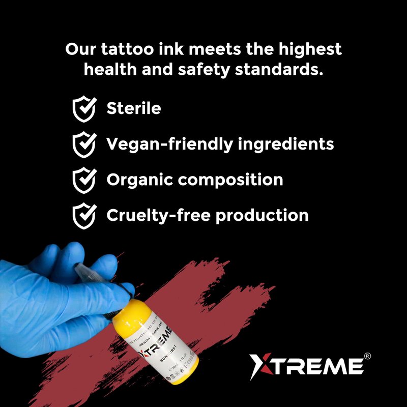Xtreme Tattoo Ink, Versatile Medium Viscosity for Precision Tattooing, Rich Hue, Quick Healing, Water Based and Premium Quality, Highest Safety Standards - Ready-to-Use Tattoo Ink (Lining white, 4 oz)