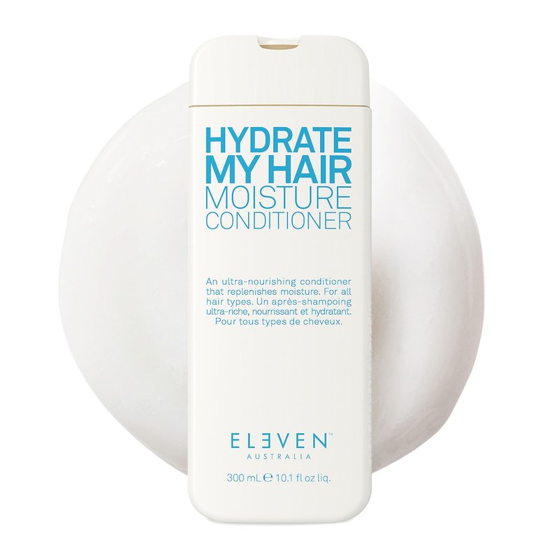 ELEVEN AUSTRALIA Hydrate My Hair Moisturizing Conditioner for Women & Men - Hydrating Conditioner for Dry & Damaged Hair, Restores Hydration & Shine, Color Safe, Sulfate & Paraben Free - 10.1 fl oz