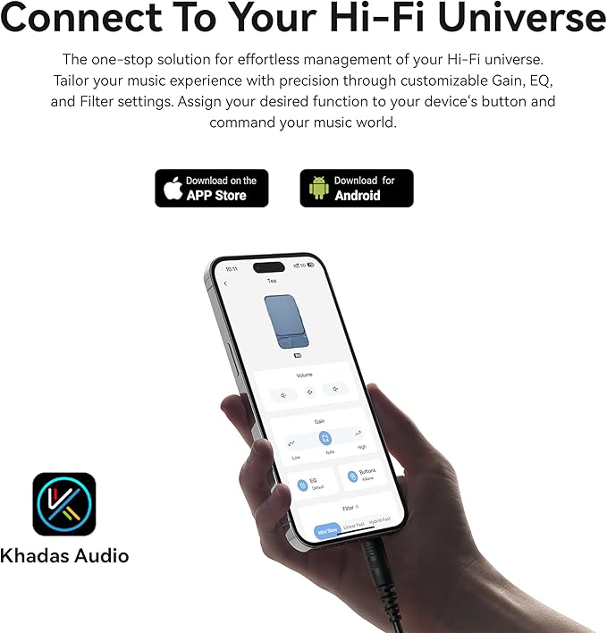Khadas Tea Headphone Amplifier with Bluetooth (Grey)