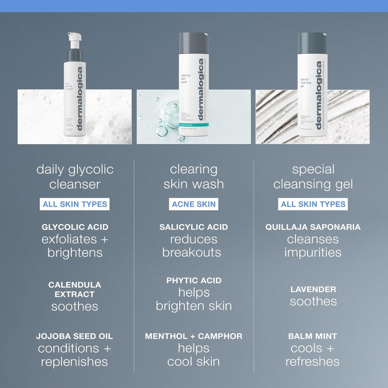 Dermalogica Daily Glycolic Cleanser, Face Wash with Glycolic Acid and AHA, Removes Buildup and Brightens Skin Tone, 10 Fl Oz