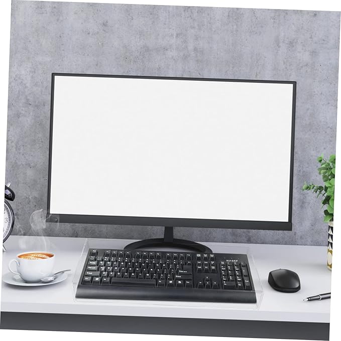 Cabilock Acrylic Keyboard Cover Large 19.3X8X2.4 Inch Waterproof Dustproof Keyboard Protection Cover for Desktop Computer Mechanical