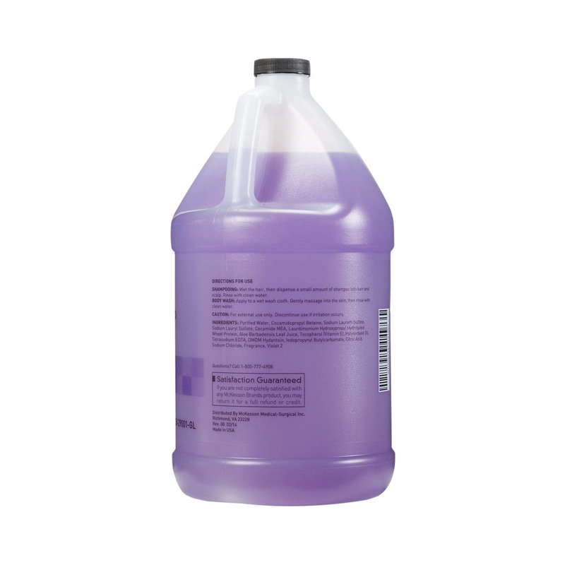 McKesson Shampoo and Body Wash with Aloe & Vitamin E, 1 Gallon [Pack of 1] Bulk, Refill, Tearless, Lavender