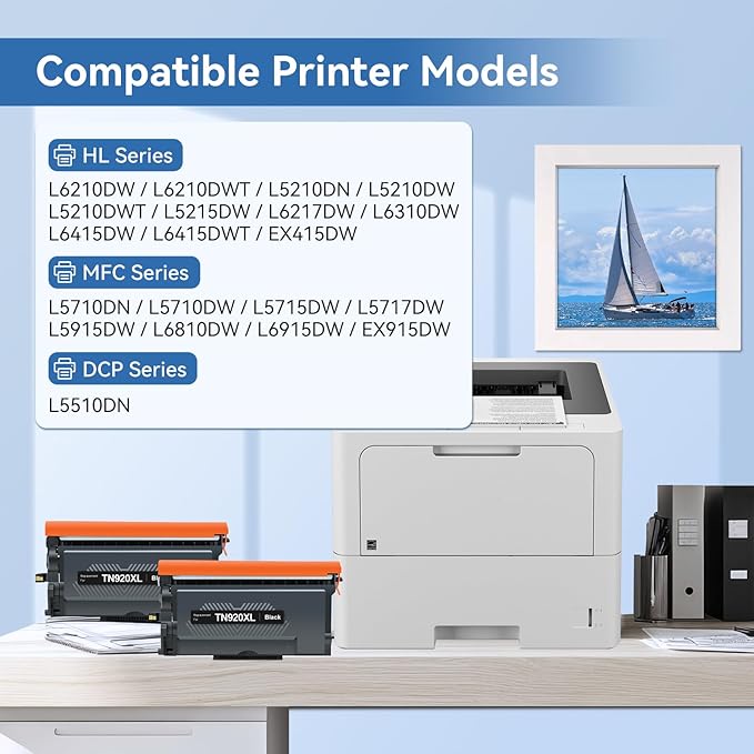 MYTONER Compatible Toner Cartridge Replacement for Brother TN920XL TN920 , 5Pack