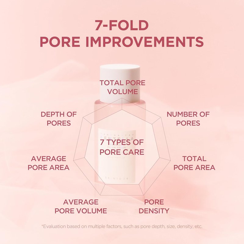 SKIN1004 Poremizing Clear Toner - Korean Facial Toner with Pink Salt & Centella | 7.10 fl. oz (210ml) for Pore Care & Hydration