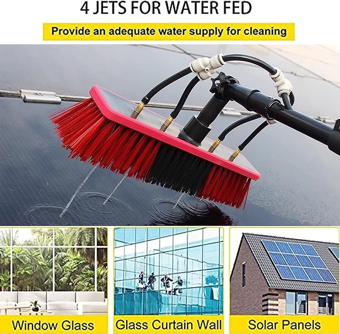 12-36 Foot Window Cleaning Water Fed Poles,Window Cleaning Water Fed Poles Roof Cleaning Tools,Cleaning Tool for Window Glass, Solar Panel,7.2m/24FT