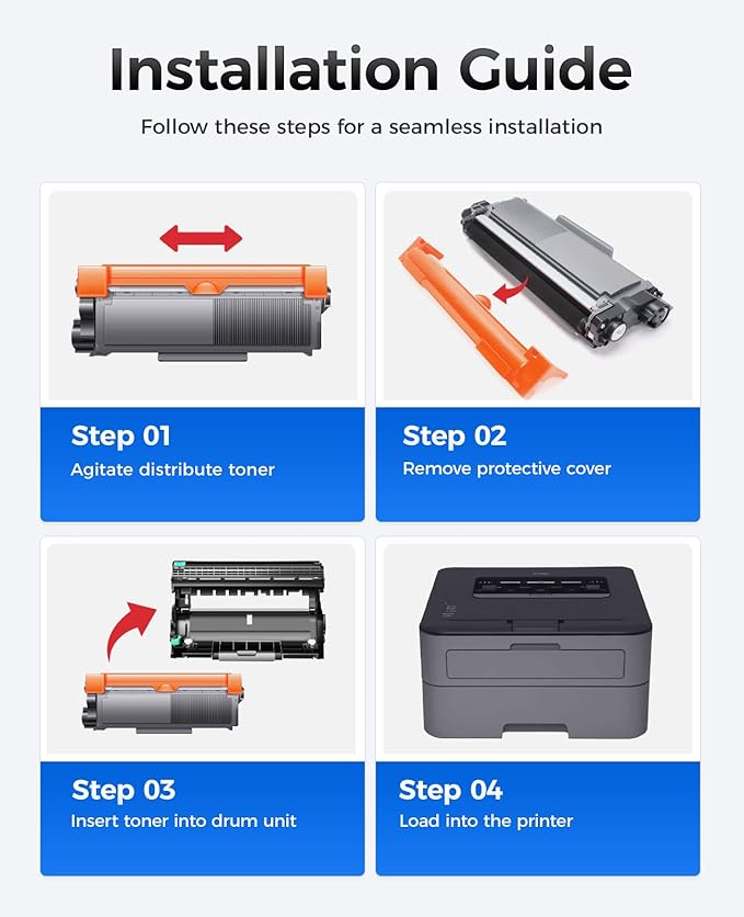 JCTONER DR630 Imaging Drum Unit (Not Toner) 2-Pack Replacement Compatible for DR630