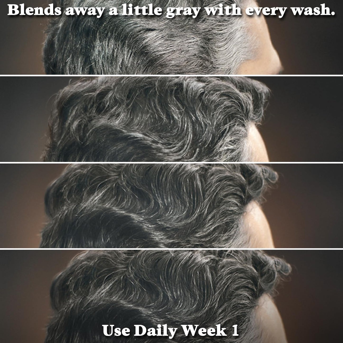 Just for Men Control GX Grey Reducing Beard Wash Shampoo with Keratin, Gradually Colors Mustache and Beard, Leaves Facial Hair Thicker Softer and Fuller, 4 Fl Oz - Pack of 3