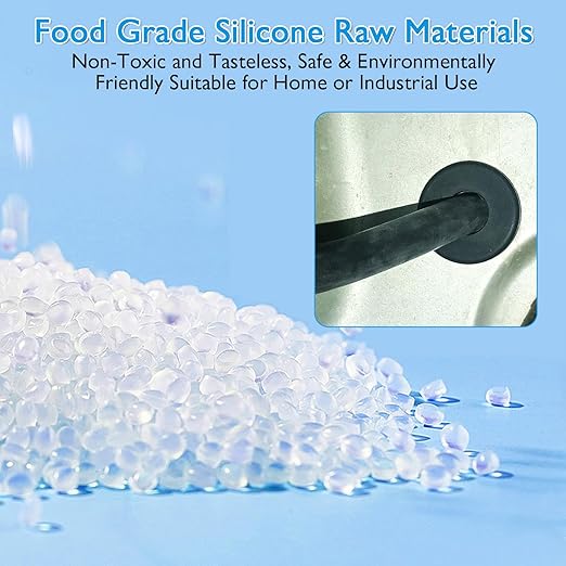 BOPOREAE 25 Pcs 5/16" Drill Hole, 3/16" ID Silicone Rubber Grommets for Wiring, Top Hat Grommets for Tubes Cables, Waterproof L-Shape O-Ring Seal Hose Gasket in Hydroponic Irrigation Systems