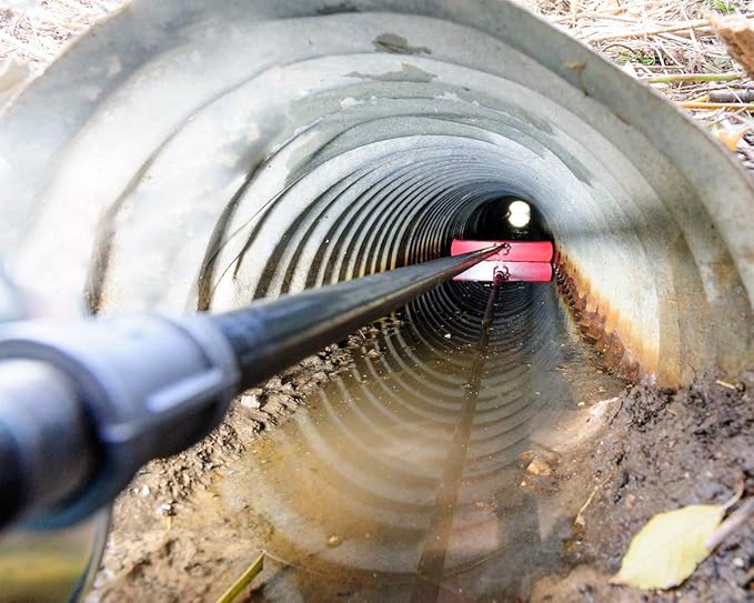 Culvert Cleaning Hand Tool, Made in USA, For cleaning a 14" diameter culvert pipe, this size designed for culvert pipes with 14" I.D. (handle is NOT included) Tool is 12 5/8" wide