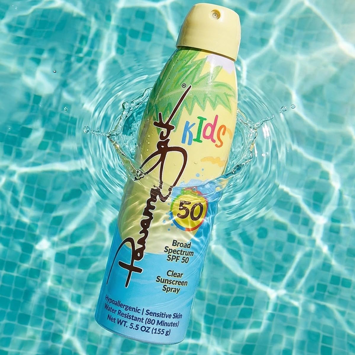 Panama Jack Kids Sunscreen Spray - SPF 50, Broad Spectrum UVA/UVB Protection, Hypo-Allergenic, PABA, Paraben, Gluten & Cruelty Free, Water Resistant (80 Minutes), 5.5 OZ (Pack of 2)