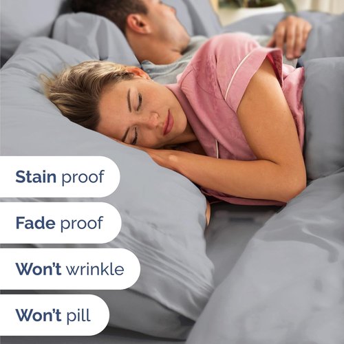 Hotel Luxury Twin Size 3-Piece Sheet Set by [Brand Name] - Comfy, Breathable & Cooling - Deep Pockets, Soft & Wrinkle-Free - Oeko-Tex Certified, Steel Blue