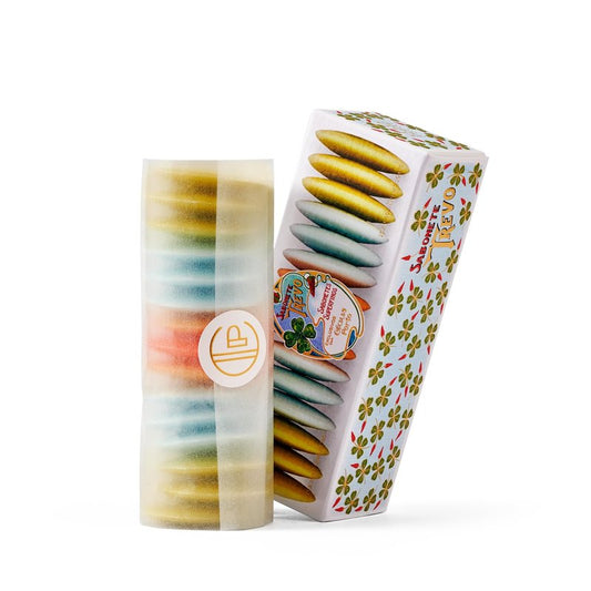 Claus Porto - Trevo Guest Soap Box with 15 Mini Soaps in 4 Scents | Rich, Smooth, Creamy Hand Soap | Handcrafted, Aromatic, Luxurious, House Warming Gift (10g each)