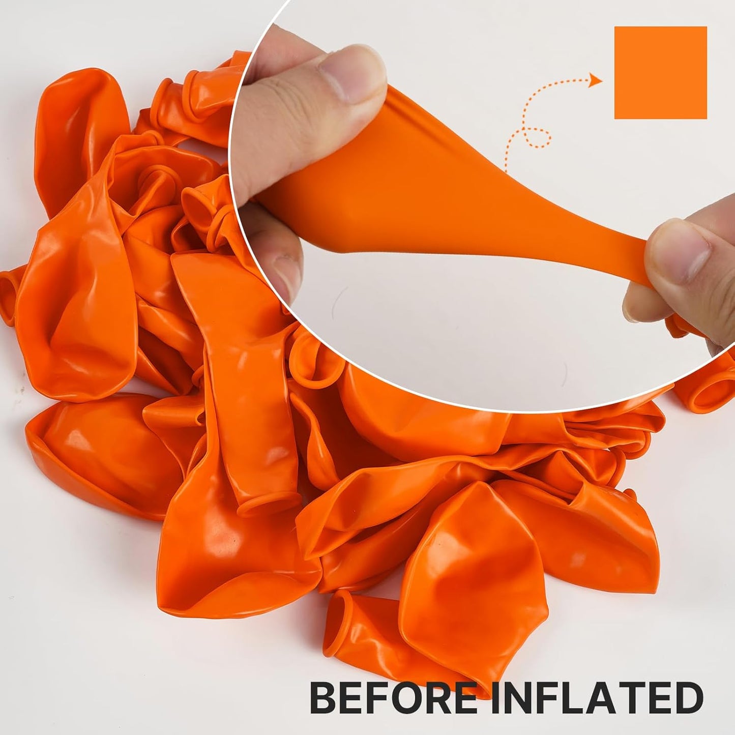PartyWoo Orange Balloons - 120pcs Matte Fall Balloon Arch Kit | 18", 12", 10", 5" for Thanksgiving & Baby Showers