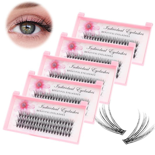 Bodermincer 20D 0.07mm Thickness 8-22mm To Choose Grafting False Eyelashes False Eyelashes Individual Natural Long Mink Fake Eyelashes Extension Handmade Bulk Wholesale (5 packs-18mm)