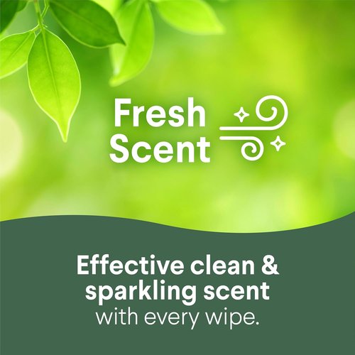 Clorox Disinfecting Cleaning Wipes - Bleach-Free Fresh Lemon Scent | 75 Count, Pack of 4 for Allergy Season