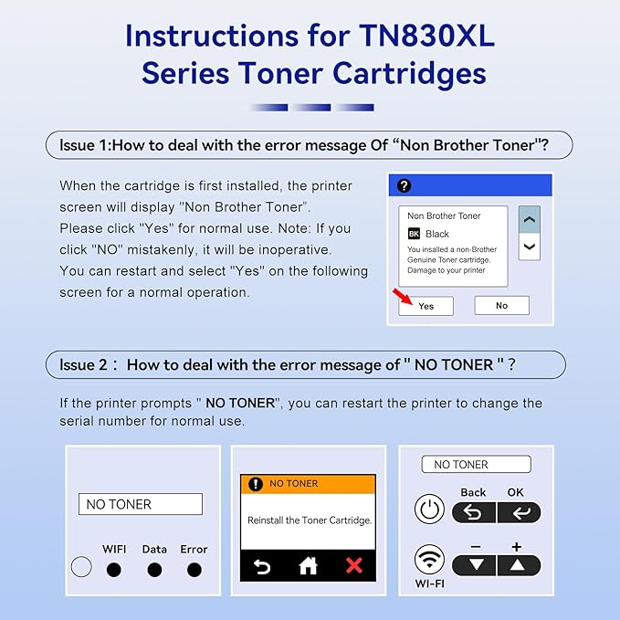 Remanufactured TN830XL TN830 Toner Cartridge Printer Compatible Replacement for Brother TN830XL TN-830 Black for HL-L2460DW DCP-L2640DW HL-L2405W L2400D L2480DW MFC-L2820DW TN830XL Toner,2P