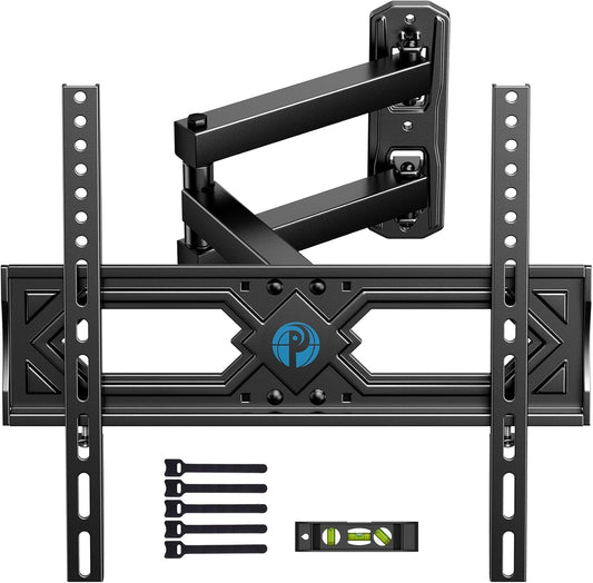 Pipishell Full Motion TV Wall Mount - Heavy Duty Articulating Arms for 26-65 Inch TVs | VESA 400x400mm, 77lbs Support