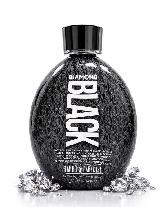 Tanning Paradise Diamond Black Tanning Lotion Transfer Resistant Tanning Lotion for Tanning Beds 13.5Oz