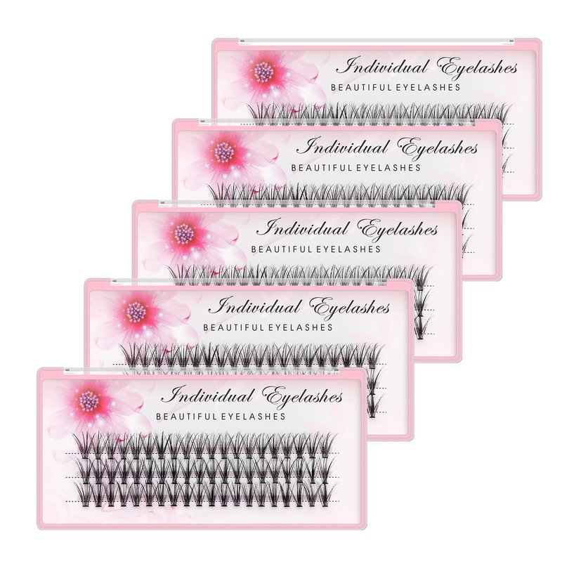 Bodermincer 20D 0.07mm Thickness 8-22mm To Choose Grafting False Eyelashes False Eyelashes Individual Natural Long Mink Fake Eyelashes Extension Handmade Bulk Wholesale (5 packs-18mm)
