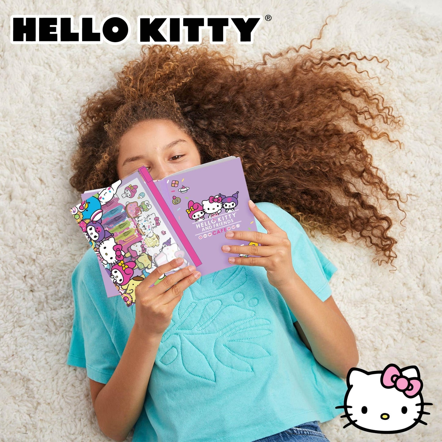 Horizon Group USA Hello Kitty & Friends Stationary Set, Cute School and Office Supplies, Sanrio Accessories, Kawaii Notebook, Squishy Stickers