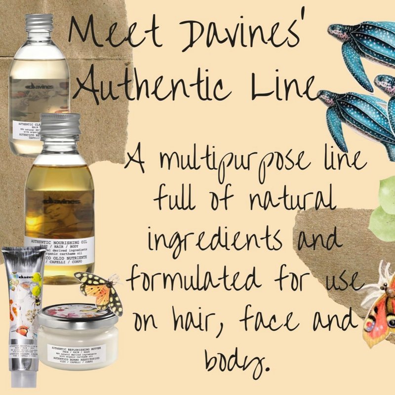 Davines Authentic Moisturizing Balm, Multi-Functional Conditioner for Face, Hair & Body - 98% Natural Oil-Based Formula Softens & Nourishes, 5.07 Fl Oz