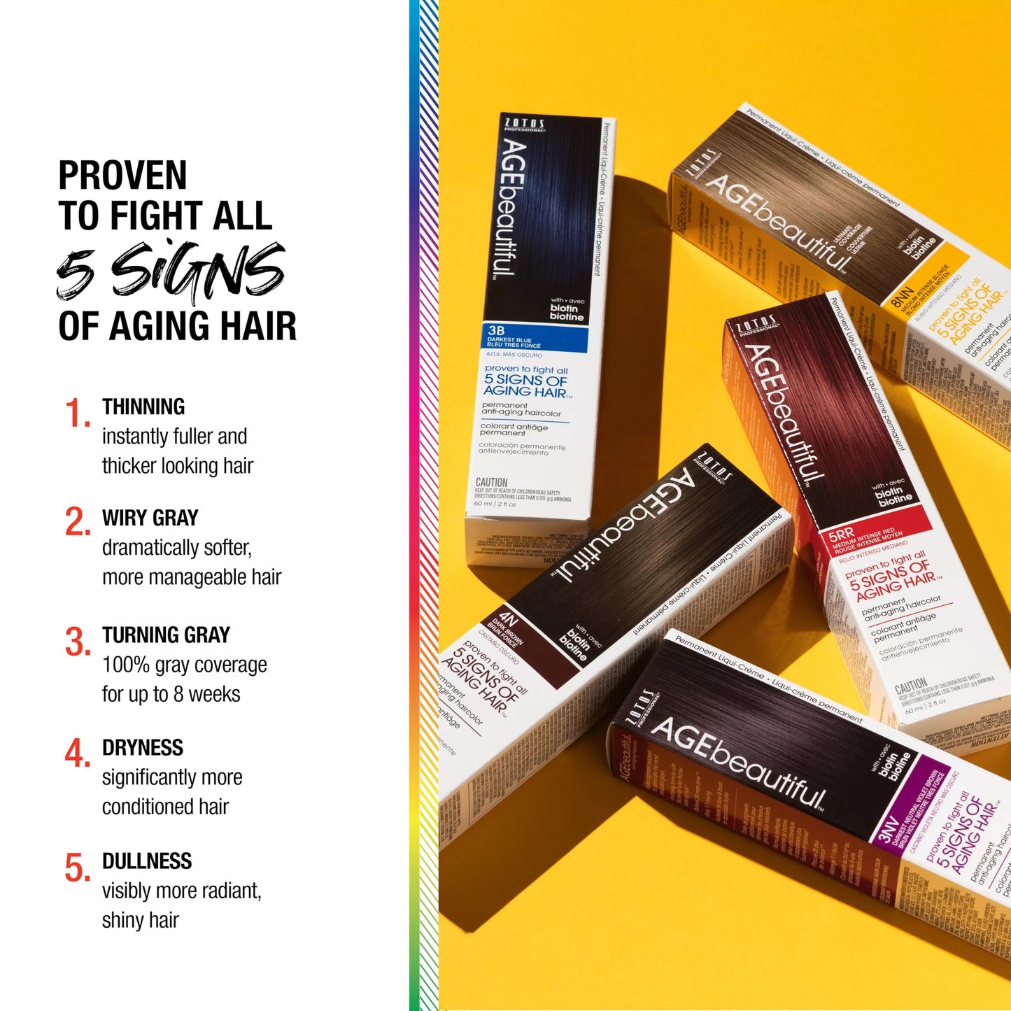 AGE beautiful Root Touch Up Hair Color Spray, Temporary Gray Root Concealer for Roots, Hairline & Thinning Hair, Adds Volume, Water & Sweat Resistant, Medium Brown, 2 Fl Oz