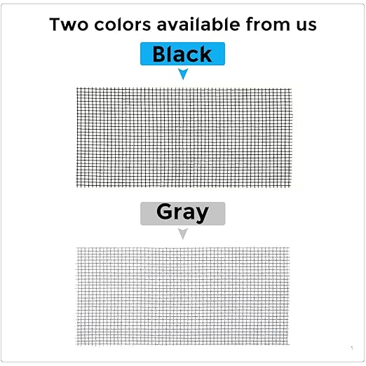 Secopad Black Window Screen Repair Tape, 4IN X 25FT (300IN) Screen Repair Kit for Windows or Doors, Strong Adhesive Patch Kit Fiberglass Mesh Tape