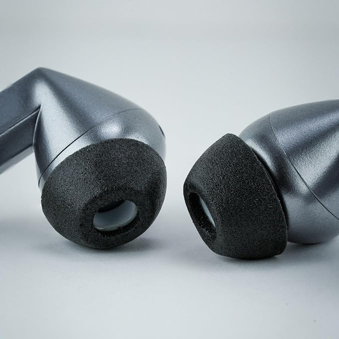 Comply TrueGrip MAX | Premium Memory Foam Replacement Earbud Tips for Samsung Galaxy Buds4 Pro & Buds3 Pro | Long-Lasting Comfort, Secure Fit, Noise Isolation | Black (Large) (1 Pair)